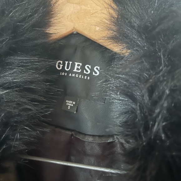 🖤GUESS NEW W/O TAGS🎁FAUX LEATHER AN FUR VEST🖤SO BEAUTIFUL 🖤 - Picture 6 of 10